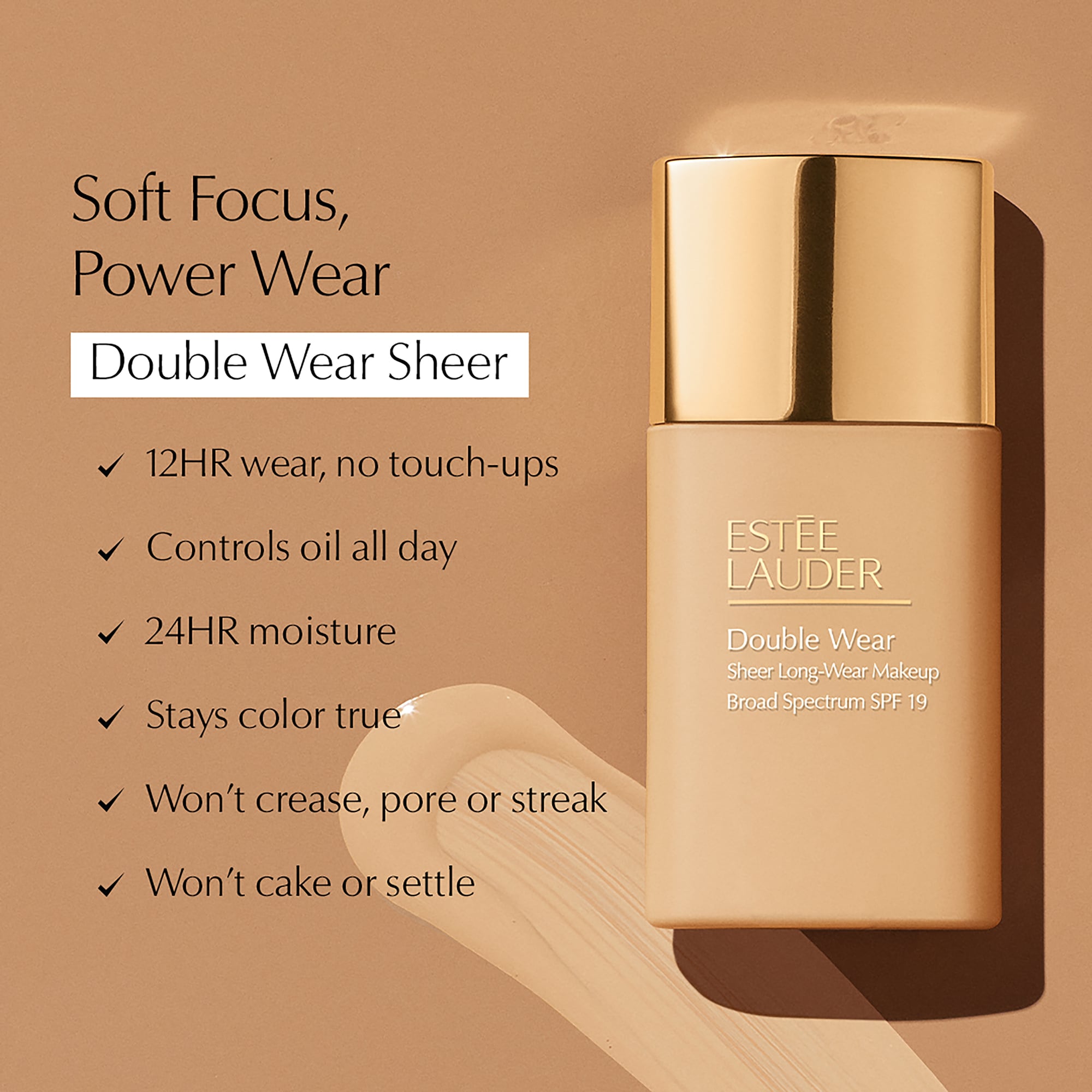 Double Wear Sheer Long-Wear Foundation SPF 19 - Image 7