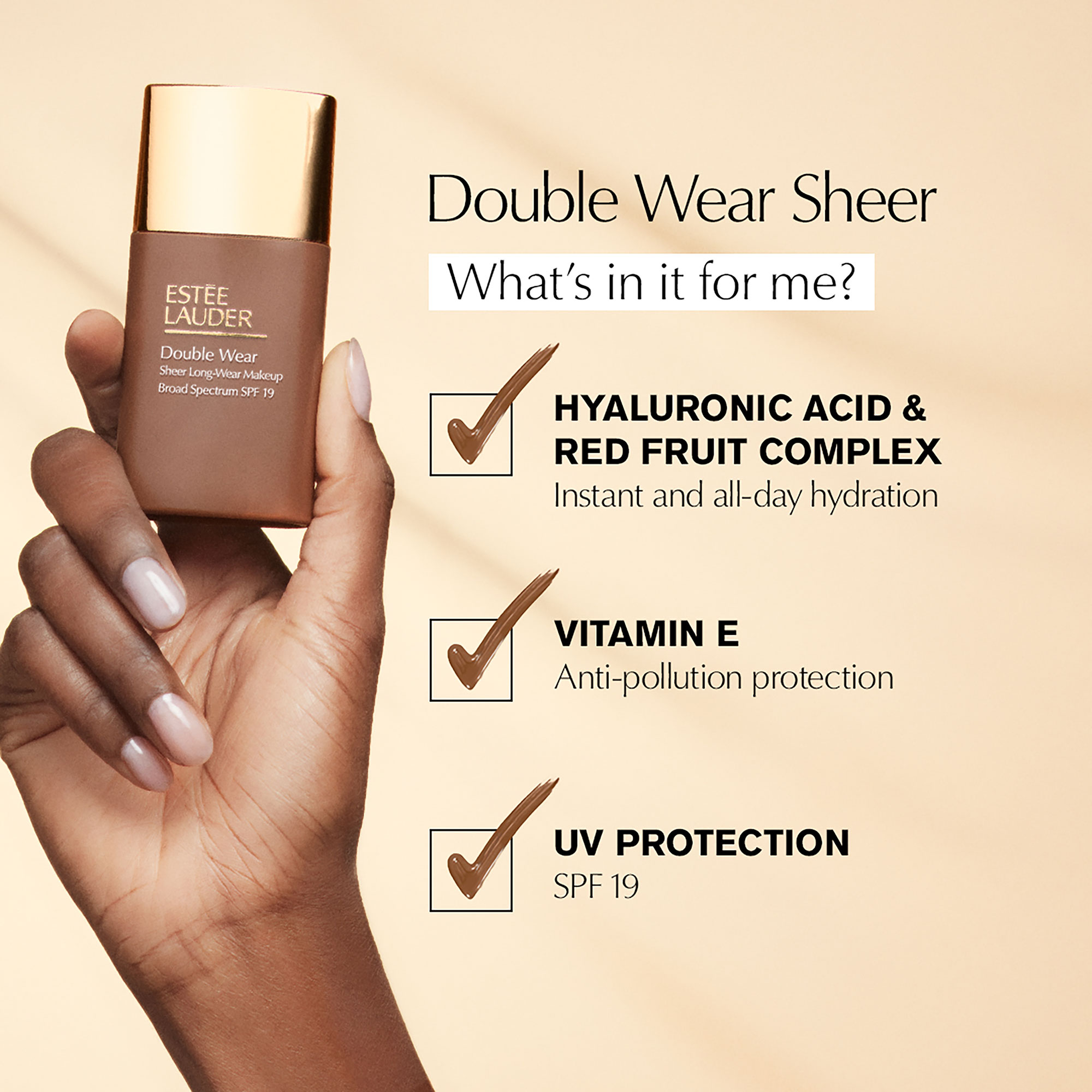 Double Wear Sheer Long-Wear Foundation SPF 19 - Image 4